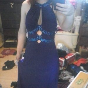Blue prom dress
